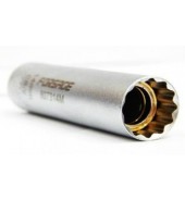 Головка свечная, магнитная, 3/8" 12гр.,14мм, L=65mm. FORSAGE (807314M)