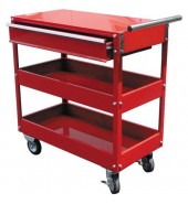 Тележка инструментальная, 2 полки+ящик BIG RED (TC301-2)