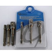 Головки-переходники 1/4" под квадраты 1/4", 3/8" и 1/2" (3шт.) GEKO (G15010)