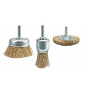 Щётки-крацовки со стержнем (набор 3шт) VOREL (06989)