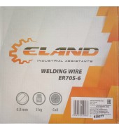 Проволока сварочная омедненная (кутушка 5кг) 0,8мм ELAND (ER70S-6)