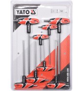 Набор ключей HEX 2,5-10мм T-образных S2 (8пр.) YATO (YT-05583)