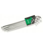 Набор ключей шестигр. 1,5-10мм 9шт экстра-длин.с шаром TOPTUL (GAAL0922)