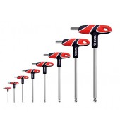 Набор ключей HEX 2,5-10мм T-образных с шариком S2 (8пр.) YATO (YT-05597)