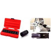 Набор головок ударн. для сорванн.болтов и гаек 1/2" 17-27,5мм 8шт. TOPTUL (JGAI0802) 