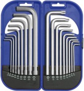 Набор ключей HEX и TORX (18пр.) CrV VOREL (56480)