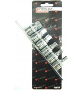 Набор головок-бит шестигранников 1/2"  6пр. на планке FORSAGE (4063)