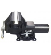 Тиски стальные поворотные с наковальней  6"-150мм. ROCK FORCE (6540206)