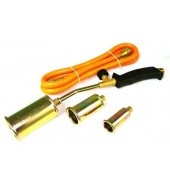 Горелка газовая c 3 насадками + шланг 1,5м (25, 35, 50мм) GEKO (G20001)