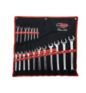 Набор ключей комбинированных на полотне 8-32мм. (18пр.) ROCK FORCE (5181)