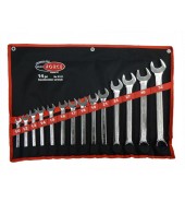 Набор ключей комбинированных на полотне 10-32мм. (14пр.) ROCK FORCE (5141)