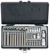 Набор бит и головое е-профиль (TORX) 35пр. FORCE (4352)