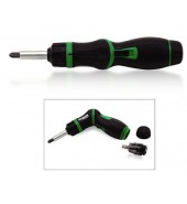 Отвертка реверсивная + биты + адаптер под головки 1/4" 8в1. TOPTUL (GAAR0901)