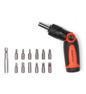 Отвертка поворотная с реверсом и набором бит 14-в-1 STARTUL (ST4036-14)