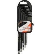 Набор ключей HEX (6-гр.) удл. 1,27-10мм S2 (10пр.) YATO (YT-0651)