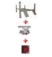 Подъемник двухстоечный электрогидравлический адаптирован под развал-схождение 4т HOREX (HFL-4.0F4.8 )