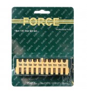 Набор бит-торкс пятилучевых 25мм. 10пр. FORCE (21013)