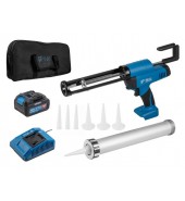 Аккум. пистолет для герметика BULL CG 1860 SET