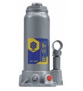 Домкрат гидравлический бутылочный 413мм. 5т. с клапаном VOREL (80030)