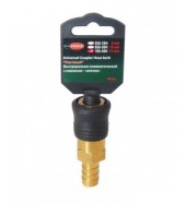 Быстроразъем пневматический с клапаном "елочка" 10мм (ONE TOUCH) в пластиковом держателе ROCK FORCE (SE6-3SH)