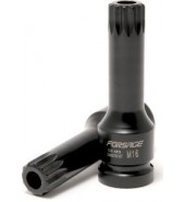 Головка-бита SPLINE глубокая ударная 1/2", M16 с отверстием FORSAGE (F-24807816T)