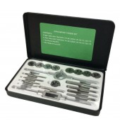 Набор метчиков и плашек метрический 20пр, в металлическом кейсе ROCK FORCE (RF-M020-1)