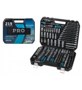 Набор головок и ключей 219пр. 1/4",3/8",1/2" (PRO-219L) (6 граней) PRO STARTUL LE MANS (PRO-219L)