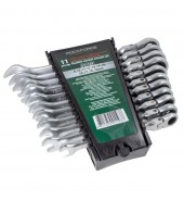 Набор ключей комбинированных трещоточных с шарниром 11пр. (8,10,11,12,13,14,15,16,17,18,19мм)в пластиковом держателе ROCK FORCE (RF-51112F)