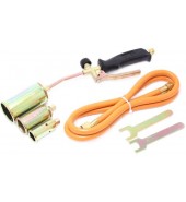 Горелка газовая с насадками и гибким шлангом (насадки-25,35,50мм; L-390мм; L шланга-1.5м) в блистере FORSAGE (F-15040)