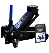 Домкрат подкатной гидравлический 3т (h min 145мм, h max 475мм) с резиновой накладкой ROCK FORCE (RF-T830025 NEW(RF830025))