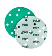 Шлифлист d150 мм 15 отверстий P180 (цирконий на пленке) Гамматест GTA203T180