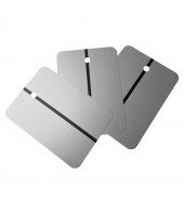 Пластина металлическая для пробных выкрасов светло-серая 148 x 105 мм упаковка - 100 шт