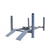 Установка 4-х стоечного подъемника адаптированного для установки стенда контроля и регулировки управляемых колес включая сборку и настро