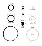Ремонтный комплект цилиндра гидравлического крана Хорекс Авто HZ 01.8.012-1