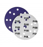 Диск шлифовальный фиолетовый D150 мм P100 Velcro (тип зерна – керамика) 15 отверстий Гамматест SL712PP100