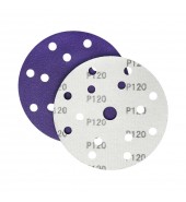 Шлифлист d150 мм 15 отверстий P120 (керамика на бумаге) Гамматест SL737PP120