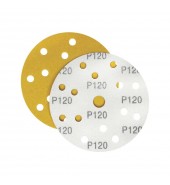 Шлифлист d150 мм 15 отверстий P120 (оксид алюминия на бумаге) Гамматест M3-255D150P120