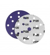 Шлифлист d150 мм 15 отверстий P120 (керамика на пленке) Гамматест SL712PP120