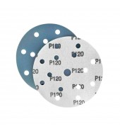 Шлифлист d150 мм 15 отверстий P120 (цирконий на пленке) Гамматест SL312BP120