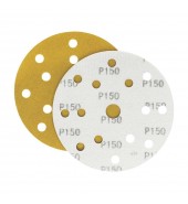 Шлифлист d150 мм 15 отверстий P150 (оксид алюминия на бумаге) Гамматест M3-255D150P150
