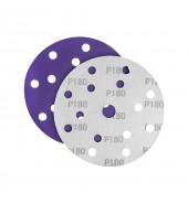 Шлифлист d150 мм 15 отверстий P180 (керамика на бумаге) Гамматест SL737PP180
