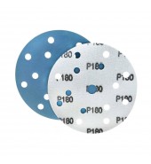 Шлифлист d150 мм 15 отверстий P180 (цирконий на пленке) Гамматест SL312BP180