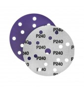 Шлифлист d150 мм 15 отверстий P240 (керамика на пленке) Гамматест SL712PP240