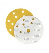 Шлифлист d150 мм 15 отверстий P320 (оксид алюминия на бумаге) Гамматест M3-255D150P320