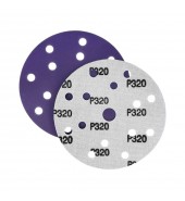 Шлифлист d150 мм 15 отверстий P320 (керамика на пленке) Гамматест SL712PP320