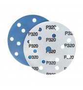 Шлифлист d150 мм 15 отверстий P320 (цирконий на пленке) Гамматест SL312BP320