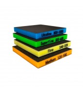 Губка двухсторонняя 120х98х13 мм Medium (P120-180)