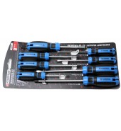 Набор отверток магнитных(PZ2х100,1х100мм,PH1х100,0х72,2х150мм,SL6х150,4х100,3х100) 8пр. FORSAGE (F-2084A)