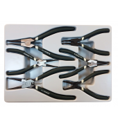 Набор съемников стопорных колец 6пр. (4х180мм, 2х240мм) в лотке ROCK FORCE (5063A)