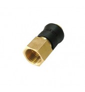 Быстроразъем пневматический с клапаном, внутренняя резьба 1/2" (ONE TOUCH) в пластиковом держателе ROCK FORCE (SE6-4SF)